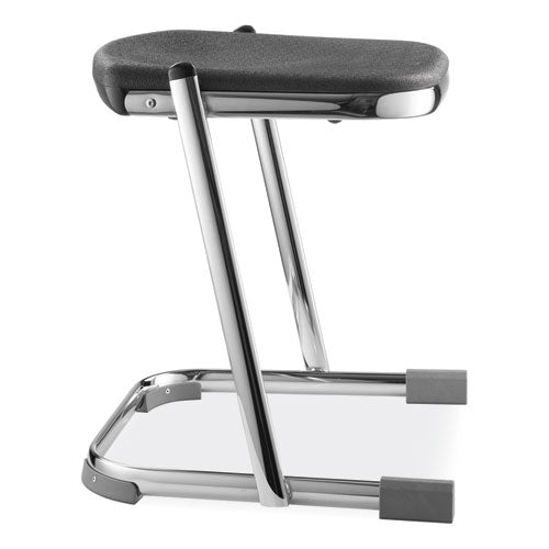 NPS 6600 Series Elephant Z-stool Backless Supports Up To 500lb 18" Seat Height Black Seat Chrome Frameships In 1-3 Bus Days