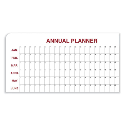 Ghent 12 Month Whiteboard Calendar With Radius Corners 36x24 White/red/black Surface