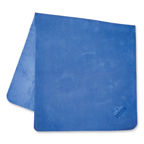 Ergodyne Chill-its 6601 Economy Evaporative Pva Cooling Towel 29.5x13 One Size Fits Most Pva Blue