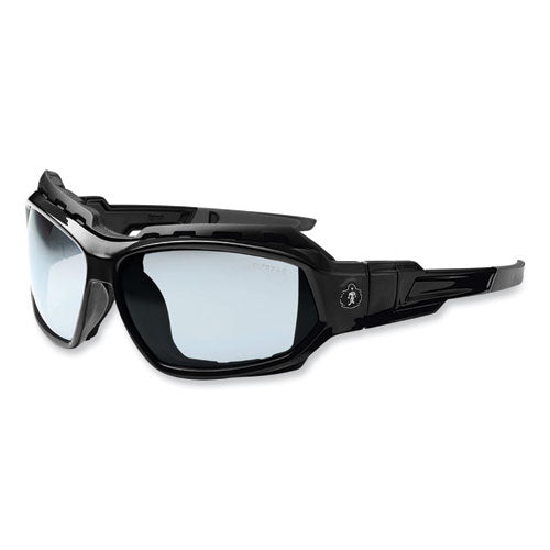 Ergodyne Skullerz Loki Safety Glasses/goggles Black Nylon Impact Frame Antifog Indr/outdr Polycarb Lens