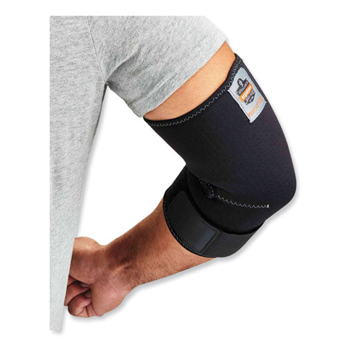 Ergodyne Proflex 655 Compression Arm Sleeve With Strap Medium Black