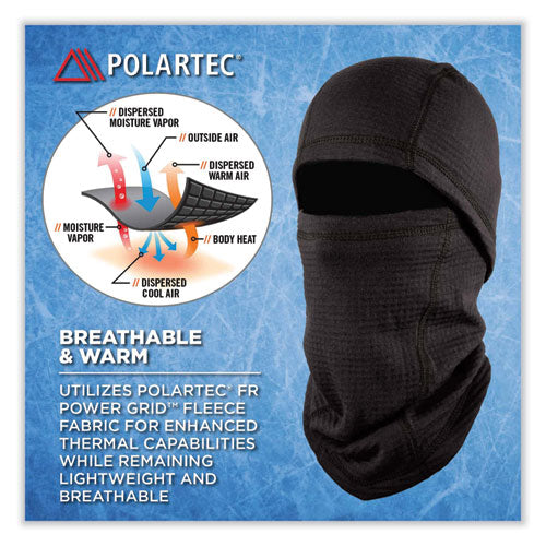 Ergodyne N-ferno 6847 Fr Dual Compliant Balaclava Face Mask Polartec Fr Power Grid Fleece One Size Blackships In 1-3 Business Days