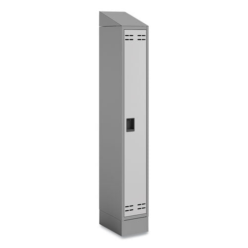 Safco Single Continuous Metal Locker Base Addition 11.7wx16dx5.75h Gray