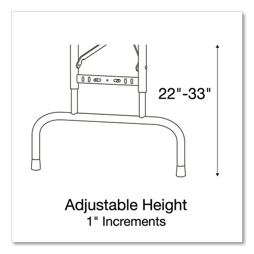 Correll Adjustable Folding Tables Rectangular 60"x30"x22" To 32" Red Top Black Legs 4/pallet