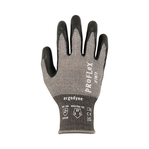 Ergodyne Proflex 7072 Ansi A7 Nitrile-coated Cr Gloves Gray Small Pair