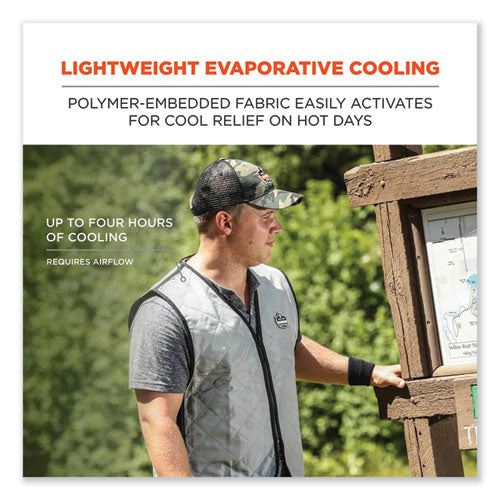 Ergodyne Chill-Its 6665 2XL Gray Evaporative Cooling Vest