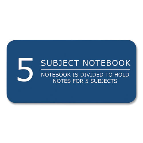 Roaring Spring Wirebound Notebook W/tabs 5-subject College Rule Randomly Asst Covers (200) 11x8.5 Sheets 12/ct Ships In 4-6 Bus Days