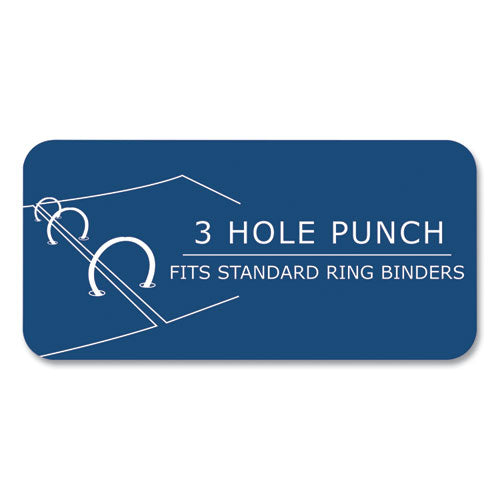 Roaring Spring Loose Leaf Paper 8.5x11 3-hole Punched College Rule White 150 Sheets/pack 24 Packs/Case