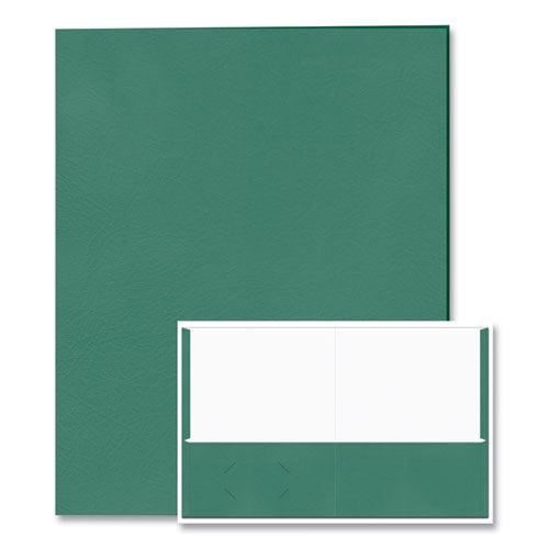 Roaring Spring Pocket Folder 0.5" Capacity 11x8.5 Green 25/box 10 Boxes/Case
