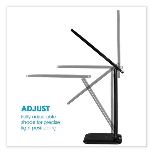 OttLite Wellness Series Slimline Led Desk Lamp 5" To 20.25" High Black