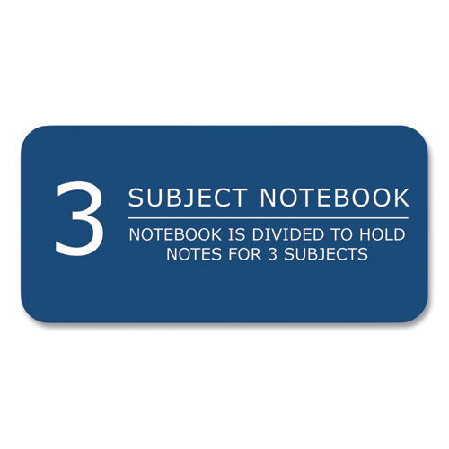 Roaring Spring Subject Wirebound Notebook 3-subject Medium/college Rule Asst Cover (120) 10.5x8 Sheets 24/ct Ships In 4-6 Bus Days
