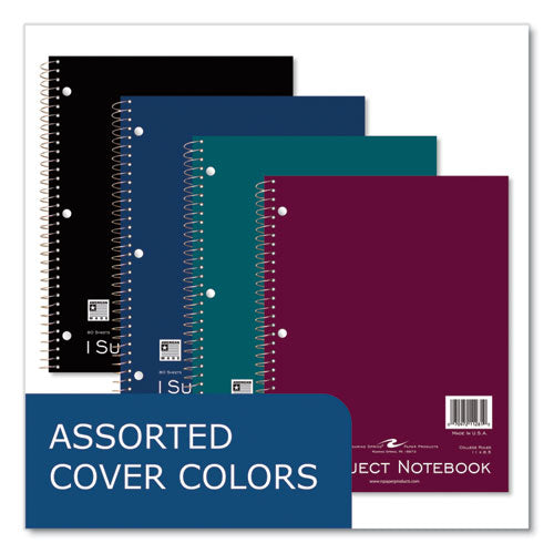 Roaring Spring Subject Wirebound Notebook 1-subject Medium/college Rule Asst Cover (80) 11x8.5 Sheets 24/ct Ships In 4-6 Bus Days