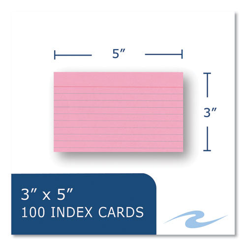 Roaring Spring Colored Index Cards 3x5 Assorted Colors 100/pack 36 Packs/Case