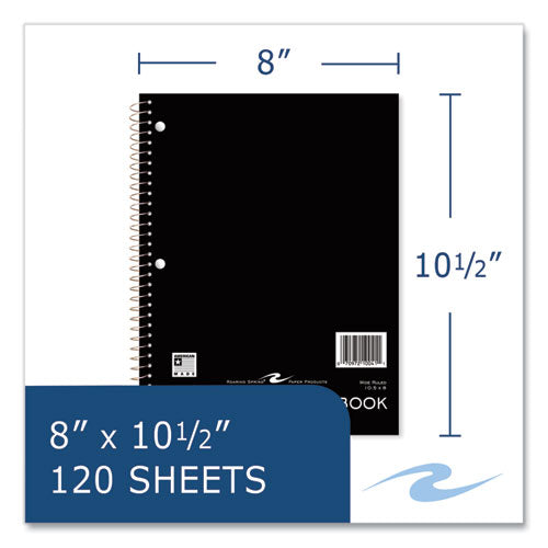 Roaring Spring Subject Wirebound Promo Notebook 3-subject Wide/legal Rule Asst Cover (120) 10.5x8 Sheets 24/ct Ships In 4-6 Bus Days