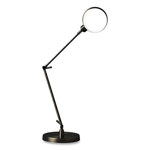 OttLite Wellness Series Refine Led Desk Lamp 27" High Antiqued Brass
