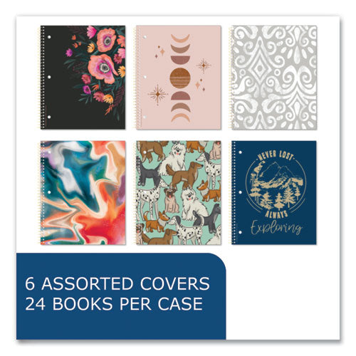Roaring Spring Studio Series Notebook 1-subject College Rule Assorted Cover Set 3 (70) 11x9 Sheets 24/ct