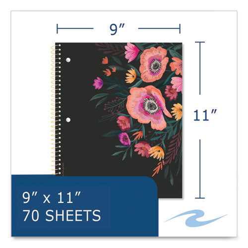 Roaring Spring Studio Series Notebook 1-subject College Rule Assorted Cover Set 3 (70) 11x9 Sheets 24/ct