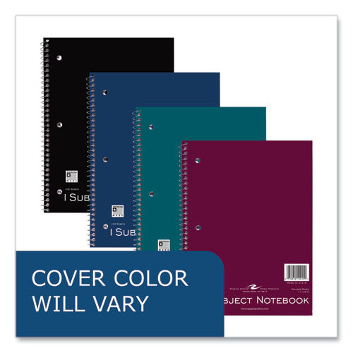 Roaring Spring Wirebound Notebook 1-subject Med/college Rule Randomly Asst Cover (100) 11x8.5 Sheets 24/ct Ships In 4-6 Bus Days