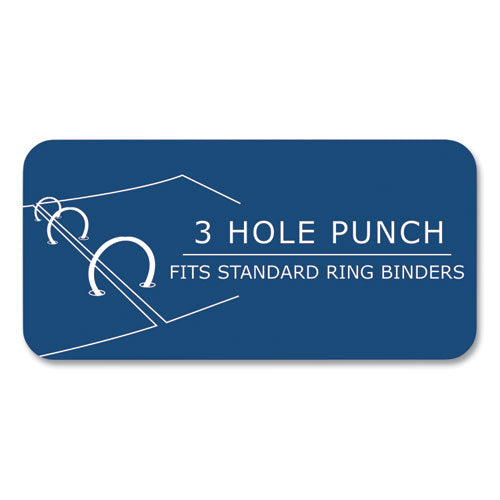 Roaring Spring Loose Leaf Paper 8x10.5 3-hole Punched Wide Rule White 100 Sheets/pack 48 Packs/Case