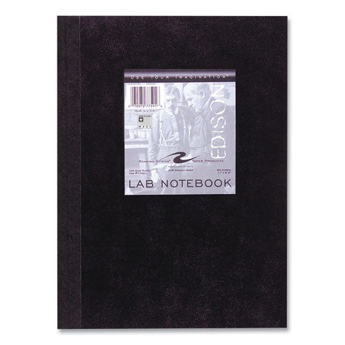 Roaring Spring Lab And Science Black Notebook Quad Rule (5 Sq/in) Black Cover (60) 11x8.5 Sheets 24/Case