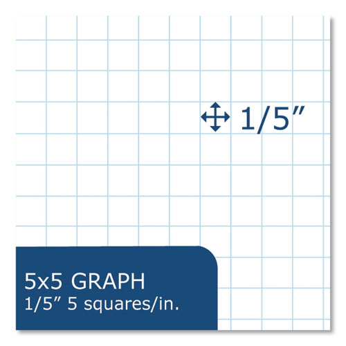 Roaring Spring Lab And Science Black Notebook Quad Rule (5 Sq/in) Black Cover (60) 11x8.5 Sheets 24/Case