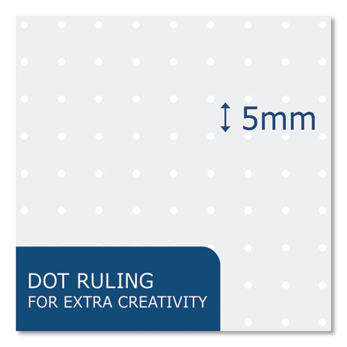 Roaring Spring Whitelines Notebook Dot Rule (5 Mm) Gray/orange Cover (70) 8.25x5.75 Sheets 12/Case
