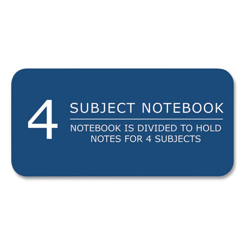 Roaring Spring Subject Wirebound Notebook 4-subject Med/college Rule Randomly Asst Cover (200) 11x9 Sheets 12/ct Ships In 4-6 Bus Days