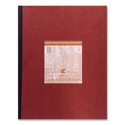 Roaring Spring Lab And Science Numbered Notebook Quadrille Rule (4 Sq/in) Red Cover (76) 11.75x9.25 Sheets 24/ctships In 4-6 Bus Days