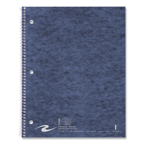 Roaring Spring Stasher Wirebound Notebooks 1-subject Med/college Rule Randomly Asst Cover (100) 11x9 Sheets 24/ctships In 4-6 Bus Days