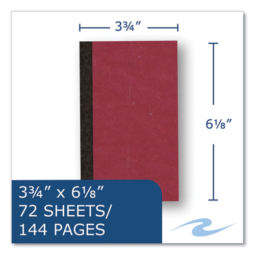 Roaring Spring Sewn Memo Book Narrow Rule Red Cover (70) 6x3.75 Sheets 144/Case