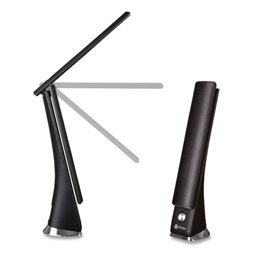 OttLite Wellness Series Rise Led Desk Lamp With Digital Display 12" To 19" High Black