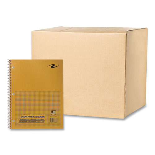 Roaring Spring Lab And Science Wirebound Notebook Quadrille Rule (4 Sq/in) Brown Cover (50) 8.5x11 Sheets 24/ct Ships In 4-6 Bus Days