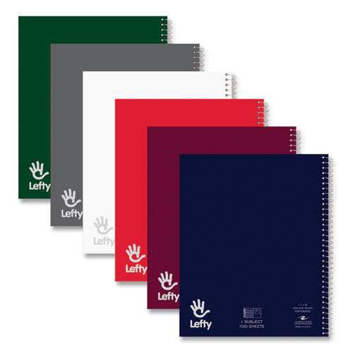 Roaring Spring Lefty Notebook 1 Subject College Rule Randomly Asst Cover Color (200) 11x8.5 Sheets 24/ct