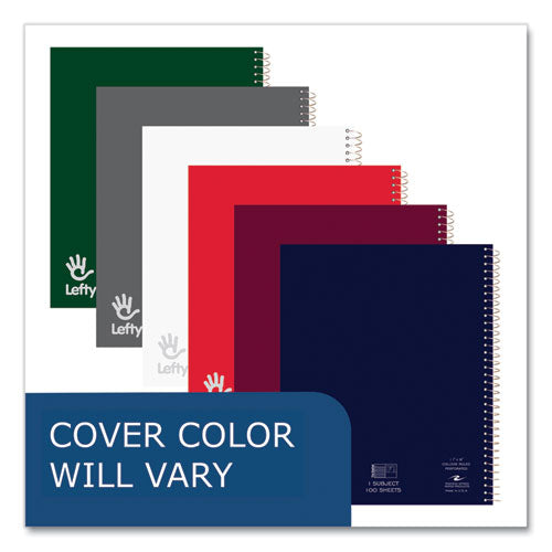 Roaring Spring Lefty Notebook 1 Subject College Rule Randomly Asst Cover Color (200) 11x8.5 Sheets 24/ct