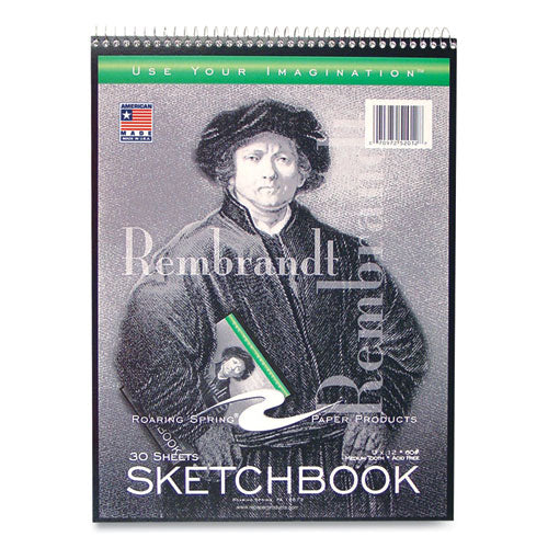 Roaring Spring Sketch Pad Unruled Rembrandt Photography Cover (30) 9x12 Sheets12/Case