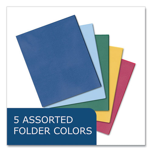 Roaring Spring Pocket Folder 0.5" Capacity 11x8.5 Assorted Colors 100/Case