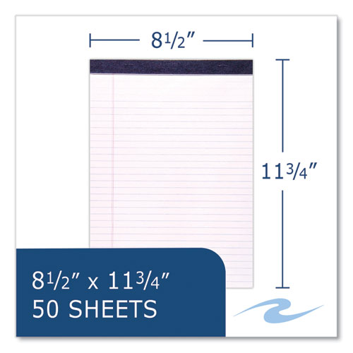 Roaring Spring Legal Pad 50 White 8.5x11 Sheets 72/Case