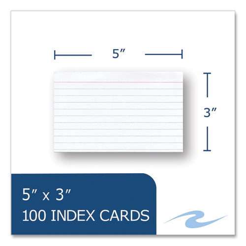 Roaring Spring Environotes Recycled Index Cards Narrow Rule 3x5 White 100 Cards 36/Case