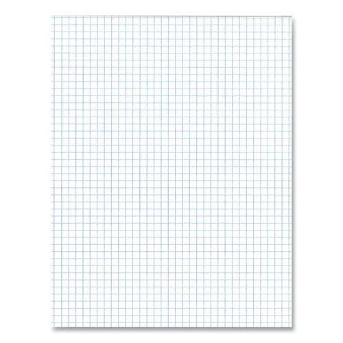 Roaring Spring Gummed Pad 4 Sq/in Quadrille Rule 50 White 8.5x11 Sheets 72/Case
