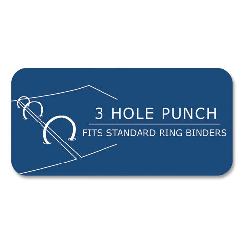 Roaring Spring Loose Leaf Paper 8x10.5 3-hole Punched College Rule White 150 Sheets/pack 24 Packs/Case