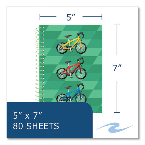 Roaring Spring Lifenotes Wirebound Notebook 1 Subject Medium/college Rule Asst Covers (80) 7x5 Sheets 24/ct Ships In 4-6 Bus Days