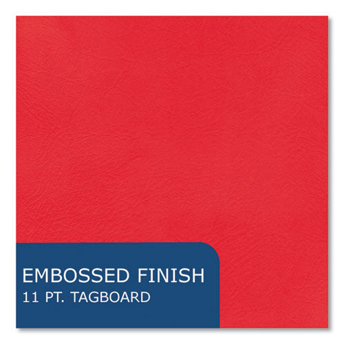 Roaring Spring Pocket Folder With 3 Fasteners 0.5" Capacity 11x8.5 Red 25/box 10 Boxes/Case