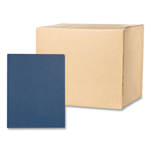 Roaring Spring Pocket Folder With 3 Fasteners 0.5" Capacity 11x8.5 Dark Blue 25/box 10 Boxes/Case