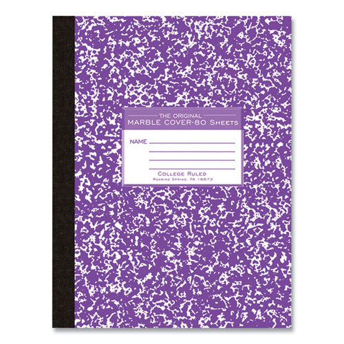 Roaring Spring Flexible Cover Marble Composition Book Med/college Rule Asst Cover (80) 10.25x7.88 Sheet 48/ct Ships In 4-6 Bus Days