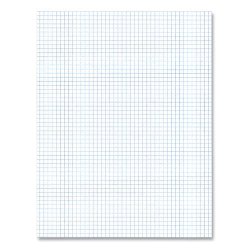 Roaring Spring Gummed Pad 5 Sq/in Quadrille Rule 50 White 8.5x11 Sheets 72/Case
