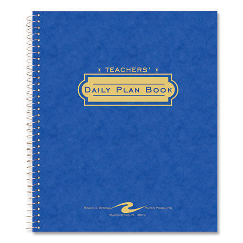 Roaring Spring Wirebound Teachers Plan Book 11x8.5 Randomly Assorted Cover Colors. 24/Case