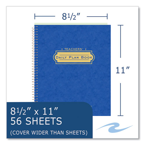 Roaring Spring Wirebound Teachers Plan Book 11x8.5 Randomly Assorted Cover Colors. 24/Case