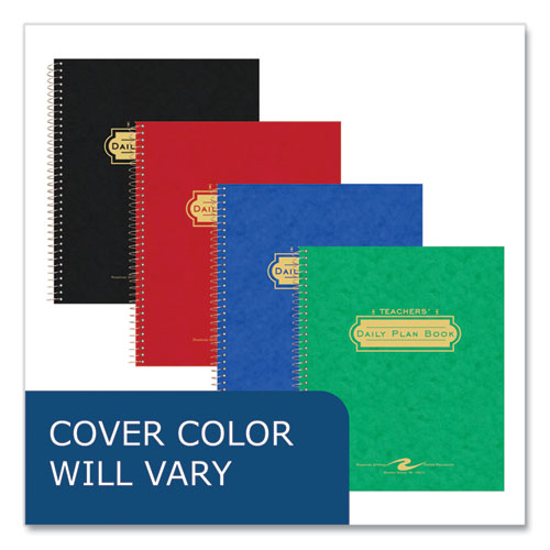 Roaring Spring Wirebound Teachers Plan Book 11x8.5 Randomly Assorted Cover Colors. 24/Case