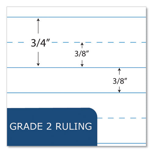 Roaring Spring Composition Book 1-subject Grade 2 Manuscript Format Blue Cover (36) 9.75x7.5 Sheet 48/ct