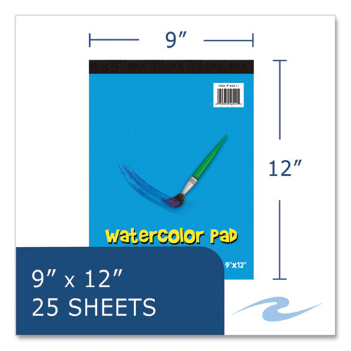 Roaring Spring Kids Art Watercolor Notepad 25 White 9x12 Sheets 24/Case